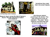 `At first they met in homes. Sometimes they made them into small chapels. Benjamin Keath started the idea of Hymns in church. This was criticized as `modern` and `unbiblical`.